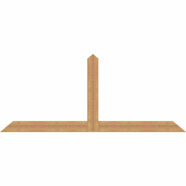 Ekena Millwork Portland Timber Gable Bracket, Western Red Cedar, 96"W x 40"H x 3 1/2"D x 5 1/2"F, 10/12 Pitch GBW096X40X0406POR00SWR - main
